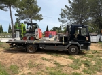 Camion 64 ruches 10,5 T avec Bobcat S70 400 heures 