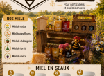 Vente de miel en seaux ou en pots 