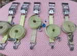 Lot de 5 sangles à cliquets et crochets STANDERS