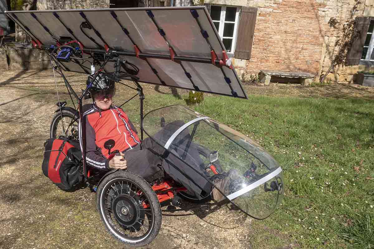Tricycle solaire de Gilles Ratia